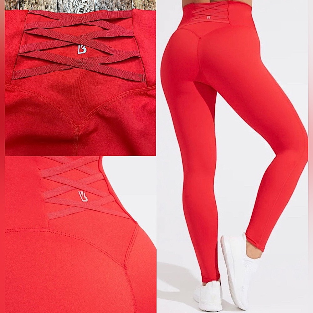 💕BuffBunny Amor Legging in the color Salsa Red